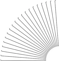 Sapim Leader J-Bend Speichen + Nippel - 20 Stück -Fahrradsportgeschäft 357585