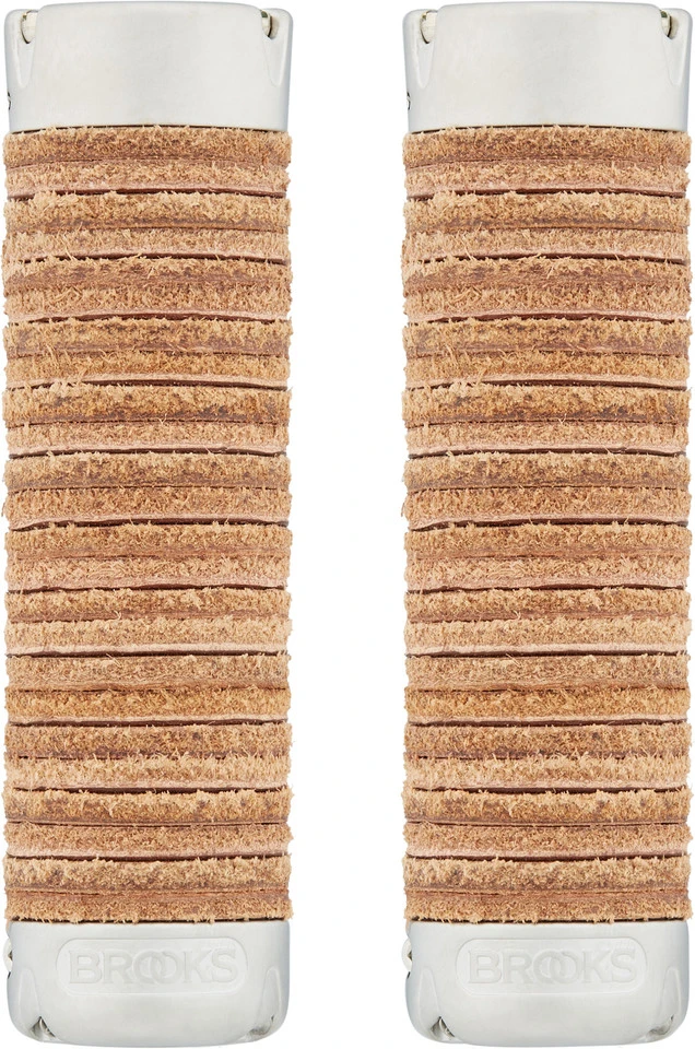 BROOKS Plump Leather Grips Lenkergriffe 5 BROOKS Plump Leather Grips Lenkergriffe – Bild 3